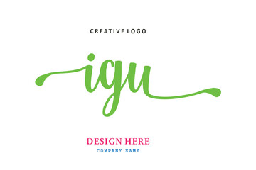 IGU lettering logo is simple, easy to understand and authoritative