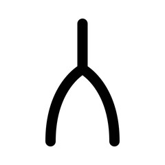 Wishbone icon, Thanksgiving related vector