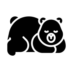 Bear icon, Thanksgiving related vector
