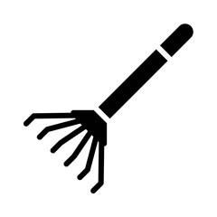 Rake icon, Thanksgiving related vector