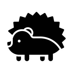 Porcupine icon, Thanksgiving related vector