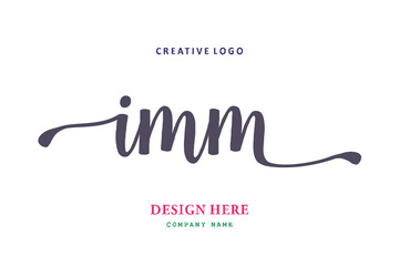 IMM lettering logo is simple, easy to understand and authoritative