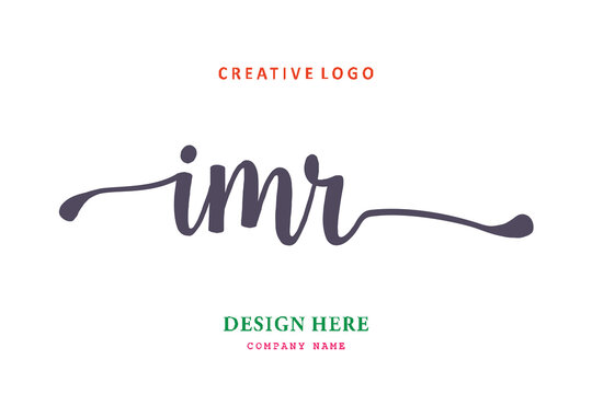 IMR lettering logo is simple, easy to understand and authoritative