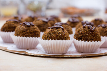 tasty round mini cakes. delicious for holidays