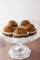 tasty round mini cakes. delicious for holidays