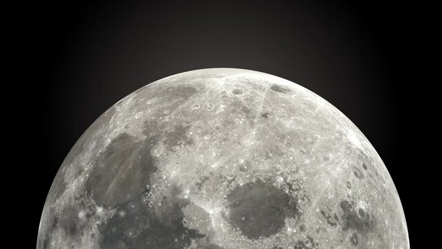 It is a video of the rotating moon.