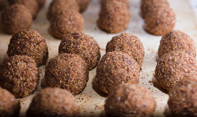 tasty round mini cakes. delicious for holidays