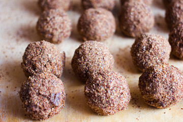 tasty round mini cakes. delicious for holidays