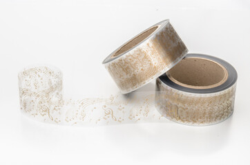 Curb tape deсor for cakes with music pattern