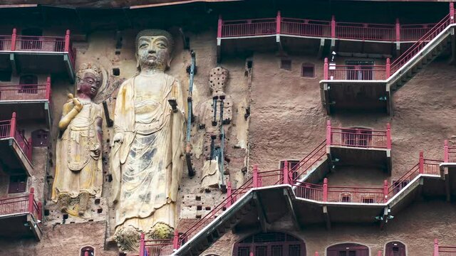 Maijishan grottoes in the Northern Wei Dynasty