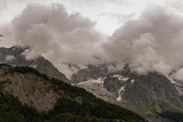 Obraz na płótnie Canvas Valle d’Aosta, Italy. Mont Blanc massif.