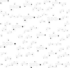 Vector monochrome geometric background. black and white pattern from geometric elements. Repeating parts of the pattern.