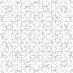 Vector monochrome geometric background. black and white pattern from geometric elements. Repeating parts of the pattern.