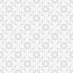 Vector monochrome geometric background. black and white pattern from geometric elements. Repeating parts of the pattern.