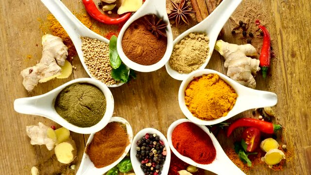 assortment of herbs and spices