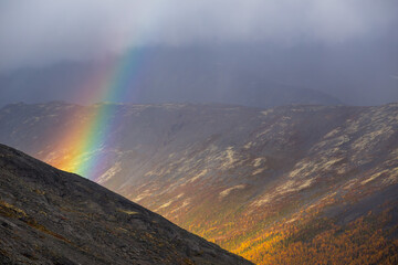 The Rainbow in Mountains - 392420990