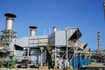 Inlet duct between the filter house and the Inlet Guide Vane (IGV’s) of gas turbine at power plant © Tanakorn