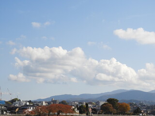 犀川から見る山