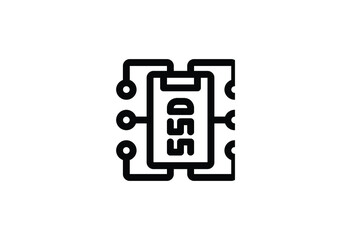 Big Data Icon - Ssd System