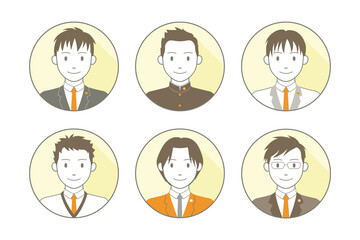 男子高生のラインアイコン