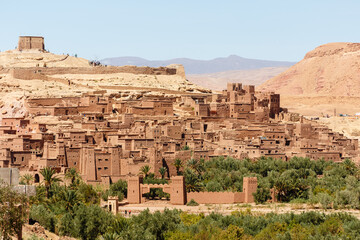 Obraz premium Ait Benhaddou, Dades kloof, Gorges du Dades, Hoge Atlas 
