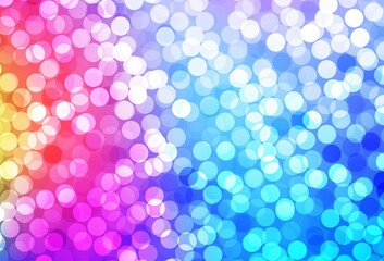 Light Blue, Red vector background with spots.