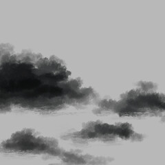 モノトーンの曇り空