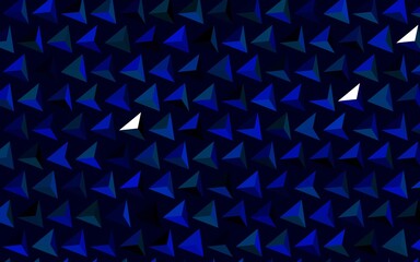 Fototapeta premium Dark Blue, Green vector pattern with polygonal style.
