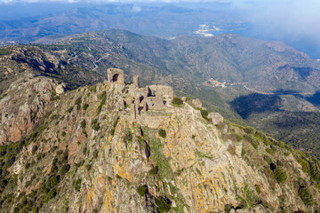 Fototapeta na wymiar Castell de Verdera Sant Salvador de Verdera, Spain.