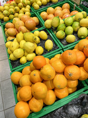 arance limoni agrumi Sicilia frutta agrume spremuta verdura  frutta mercato negozio 