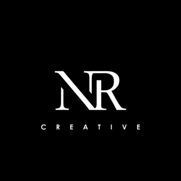 NR Letter Initial Logo Design Template Vector Illustration
