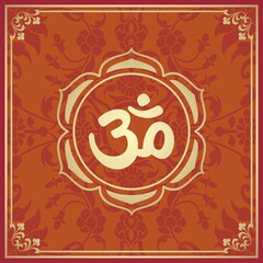 aum syllable , paisley design ,Hinduism , India	