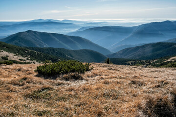 Natural scenery from Low Tatras mountains, Slovakia