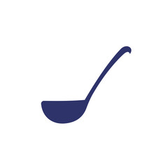 Soup ladle icon on white