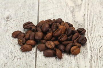 Roasted coffee beans for cooking