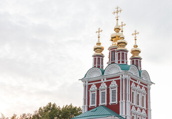 Fototapeta na wymiar Сhurch in Novodevichy monastery in Moscow, Rusiia.