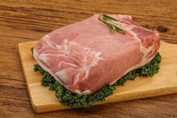 Pork meat piece for cooking