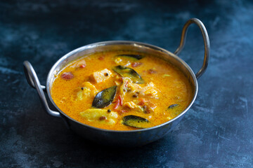 Meen curry, fish curry in tamarind and coconut sauce