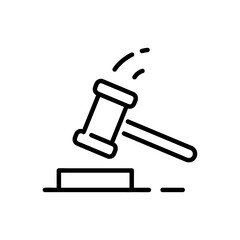judge icon isolated on white background from crime collection. judge icon trendy and modern judge symbol for logo, web, app, UI. judge icon simple sign. judge icon flat illustration for graphic