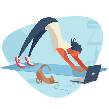 confinement, exercices physiques, gym, pilates