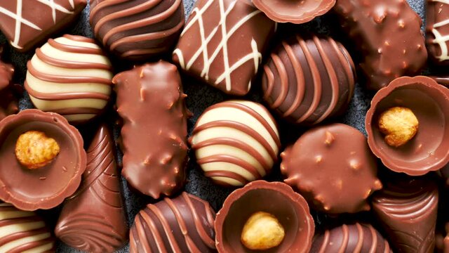 chocolate candies background