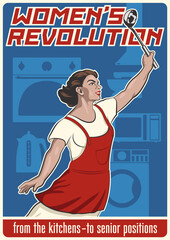 Women's Revolution, Feminism Propaganda Poster