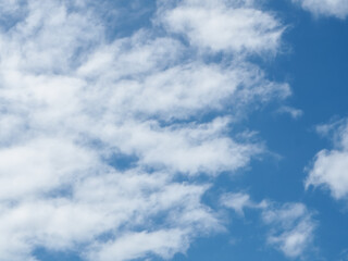 Sky and clouds in various shapes during the day