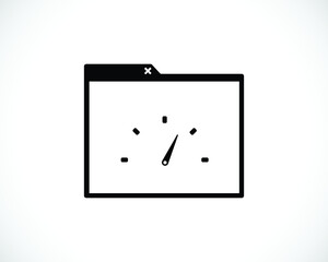 Dashboard gauge symbol icon sign vector eps 10