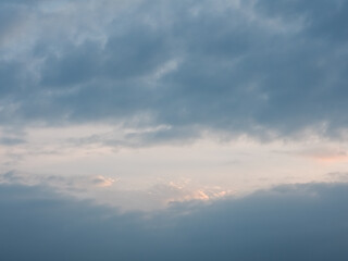 Sky and clouds in various shapes during the day