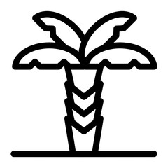 
An icon of palm tree in modern filled style 
