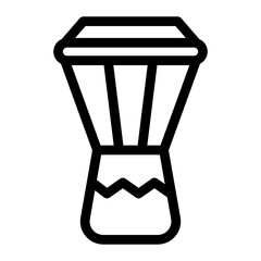 Fototapeta na wymiar A portable light icon in glyph style, arabic lamp vector 