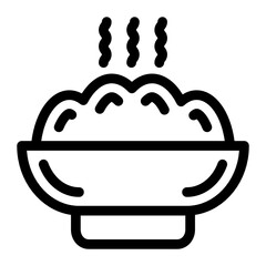 
Trendy filled design of sweet balls or laddu icon
