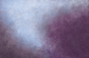 Watercolor grunge purple background with blue wave.
