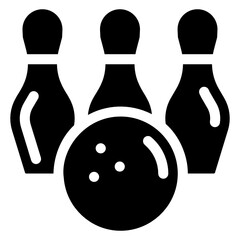 
An icon design of game accessories, bowling vector 
